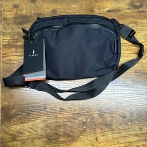 ALPAKA Flight Sling Black Axoflux 210D Ripstop Nylon Travel Crossbody Bag 2L